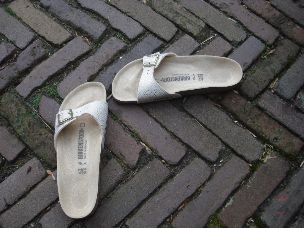 BIRKENSTOCK MADRID WIT 42 NIEUW GRATIS VERZENDING PER POST, Slippers, Verzenden, Wit, Nieuw