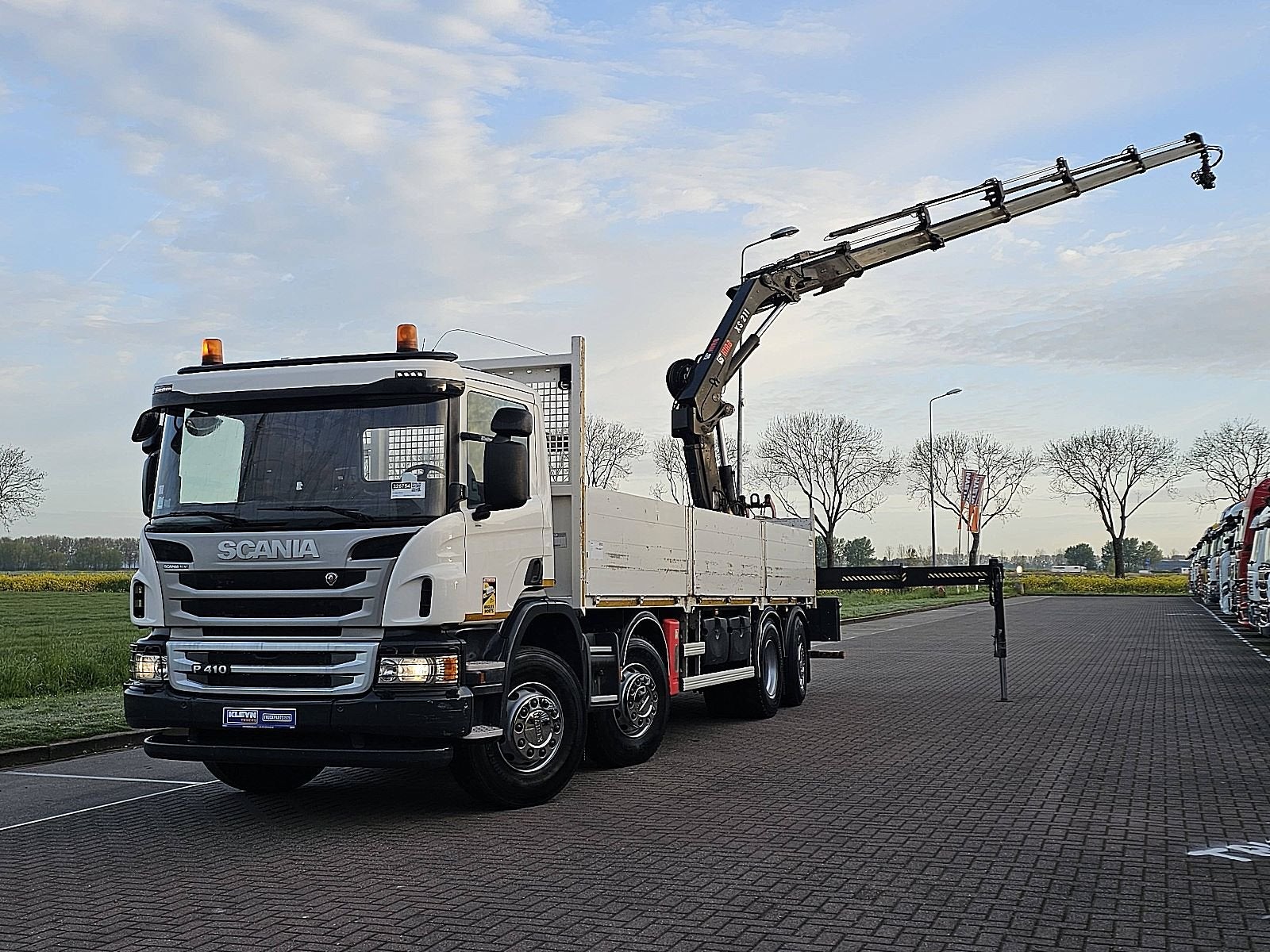 SCANIA P410 hiab 211 ep-5 hiduo, Automaat, Euro 6, Scania, Wit