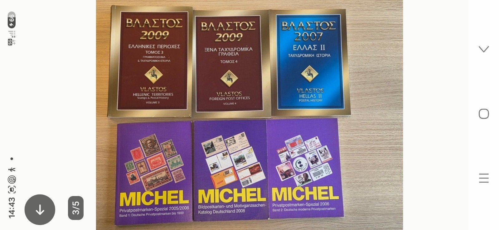 Michel en Vlastos postzegelcatalogi - Diverse edities, Ophalen