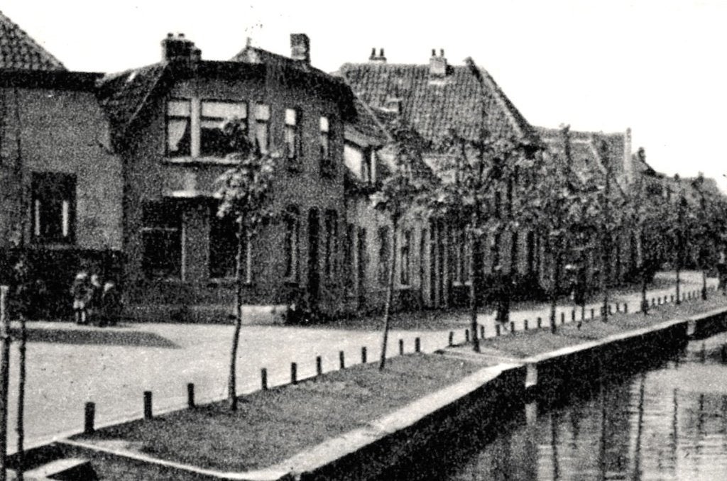 968183 Rijnsburg Vliet ZH 1950 zegel verwijderd, Ophalen of Verzenden, 1940 tot 1960, Gelopen, Zuid-Holland