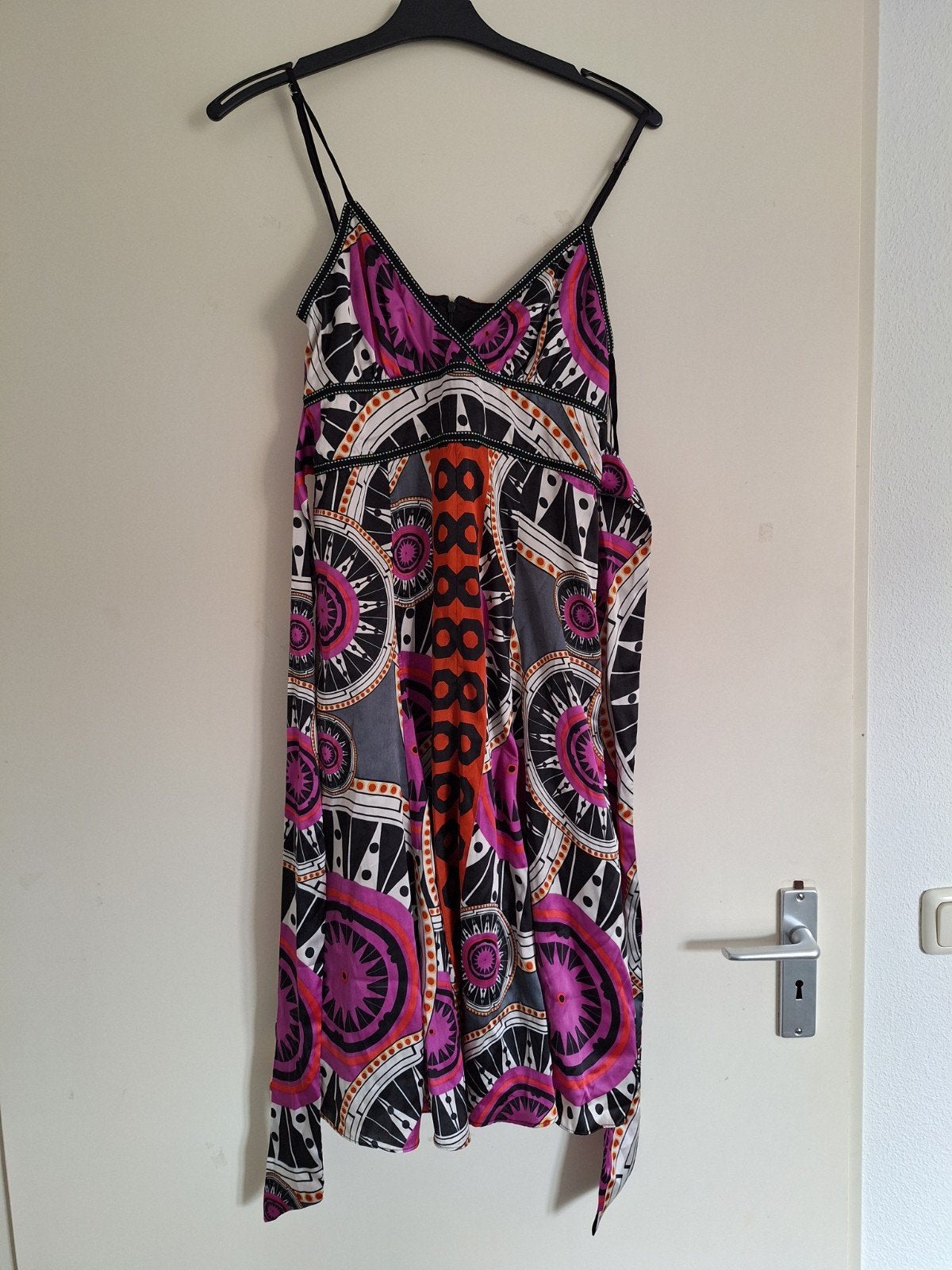 Jurk met print maat 34 van watcher, Kleding | Dames, Meerkleurig, Ophalen of Verzenden, Zo goed als nieuw, Maat 34 (XS) of kleiner