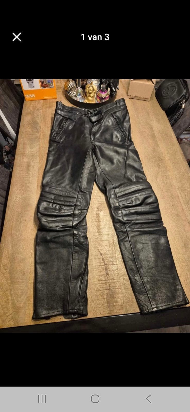 Damen Leathers leren motor broek maat 52., Ophalen of Verzenden, Tweedehands, Broek | leer