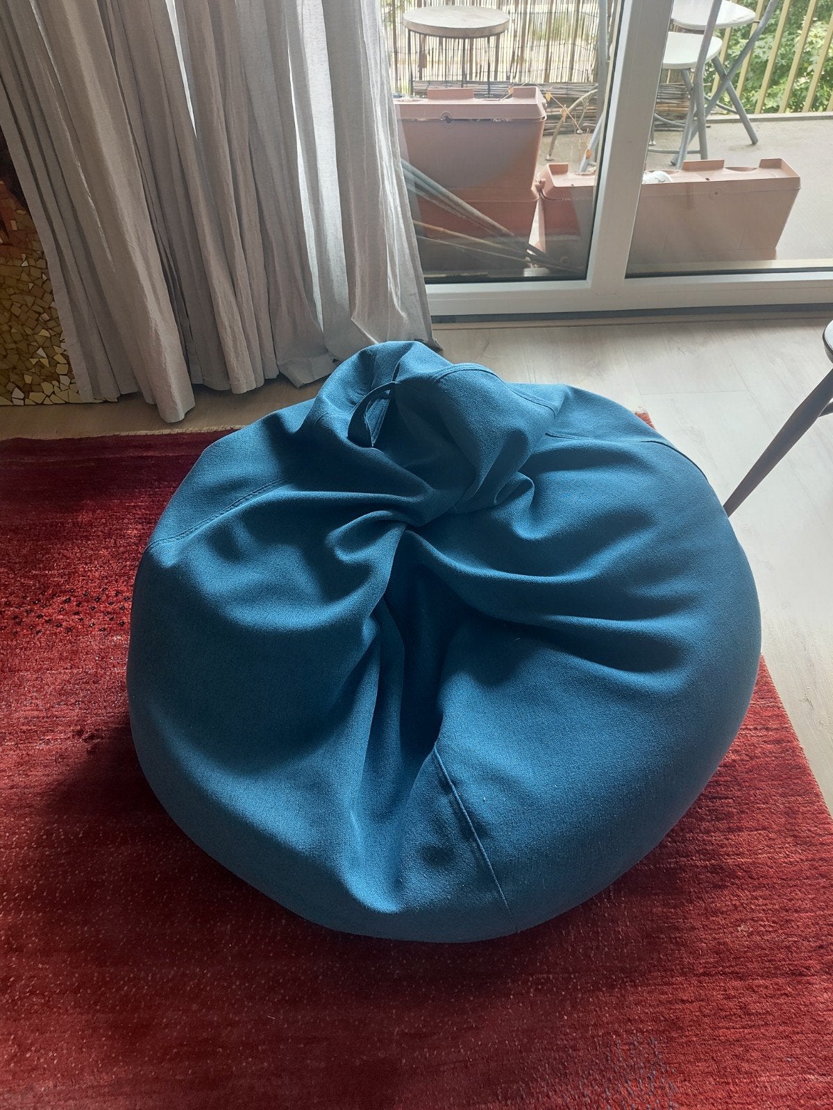 Blauwe zitzak, Huis en Inrichting, Zitzakken, Ophalen