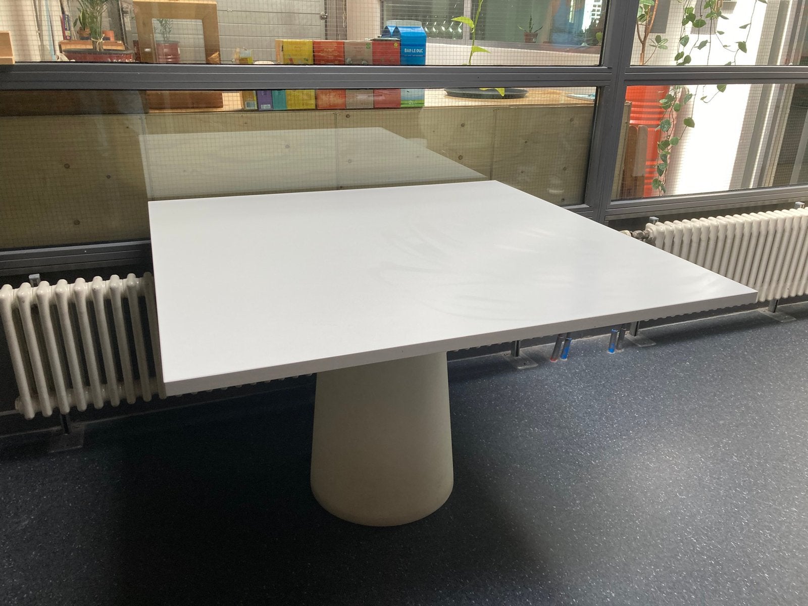 vierkanten (eet)tafel, Ophalen, Gebruikt, Vierkant, 100 tot 150 cm