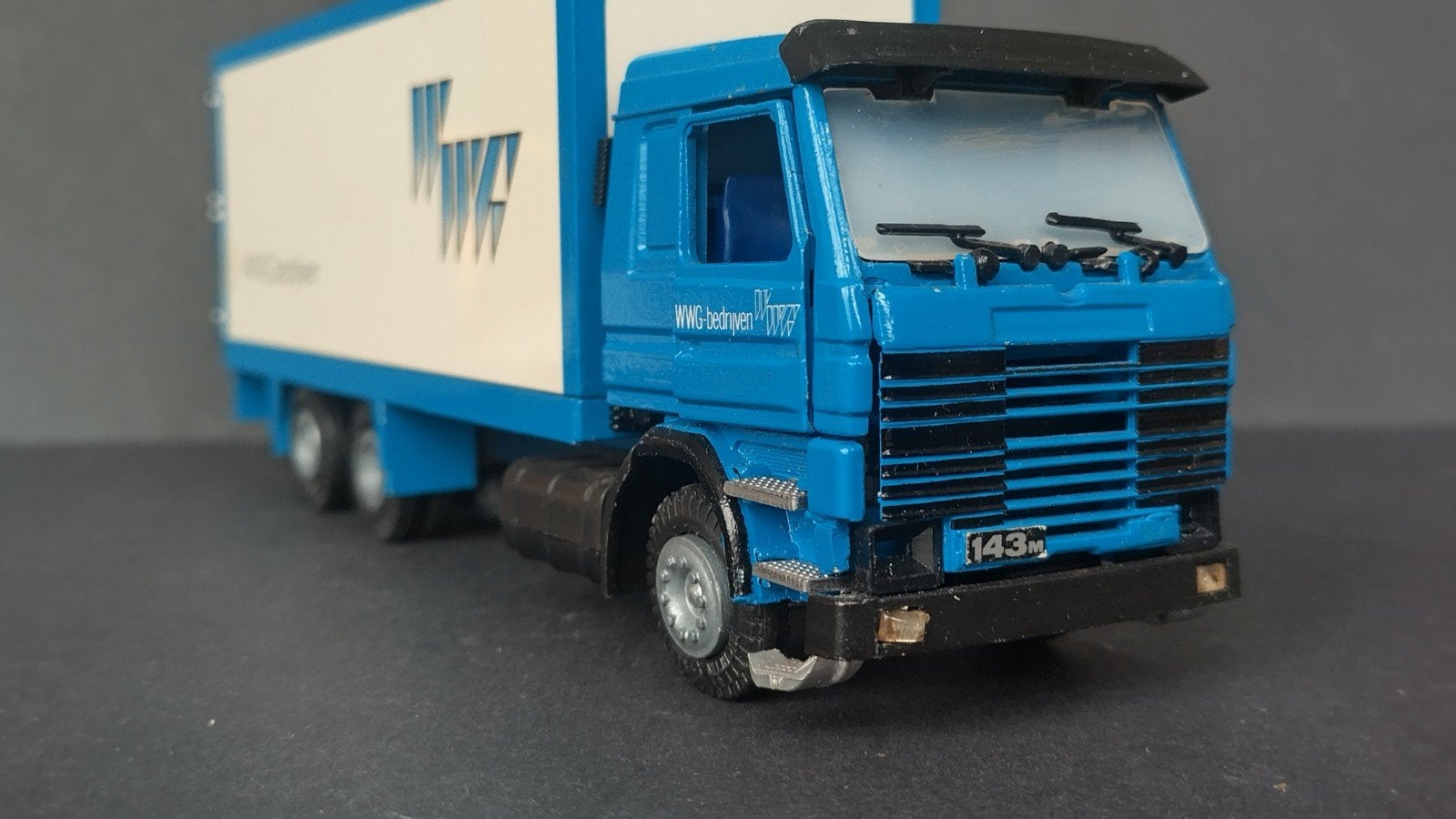 Scania 143 H WWG bedrijven 1:50 Tekno Pol, Verzenden, ., Tekno, Zo goed als nieuw