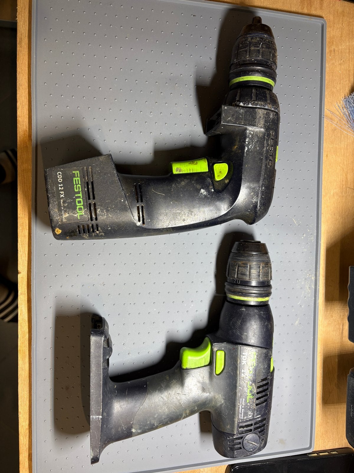 Festool CDD 12 FX & TDK 12 Accuboormachine, Gebruikt, Variabele snelheid, Ophalen of Verzenden, Boor- en Schroefmachine