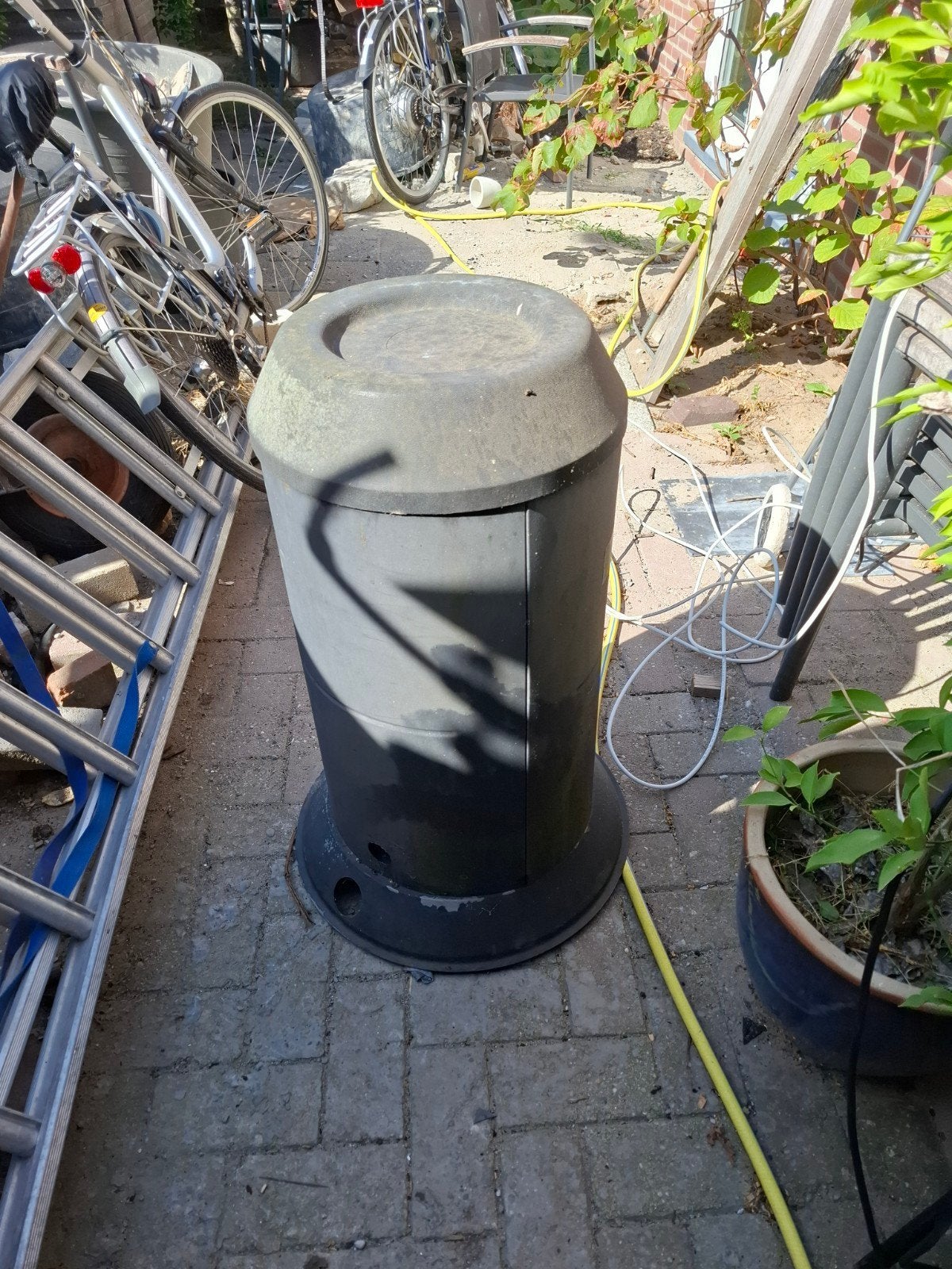 gasfles ombouw, Ophalen