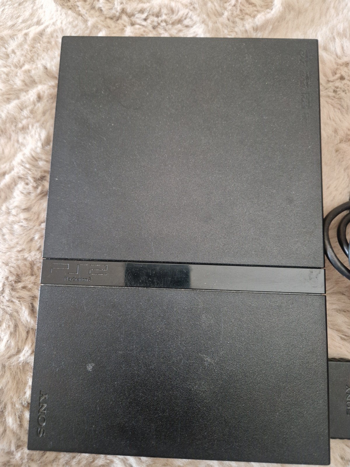 Sony PlayStation 2 Slim met controller, Gebruikt, Zwart, Ophalen of Verzenden, Met 1 controller