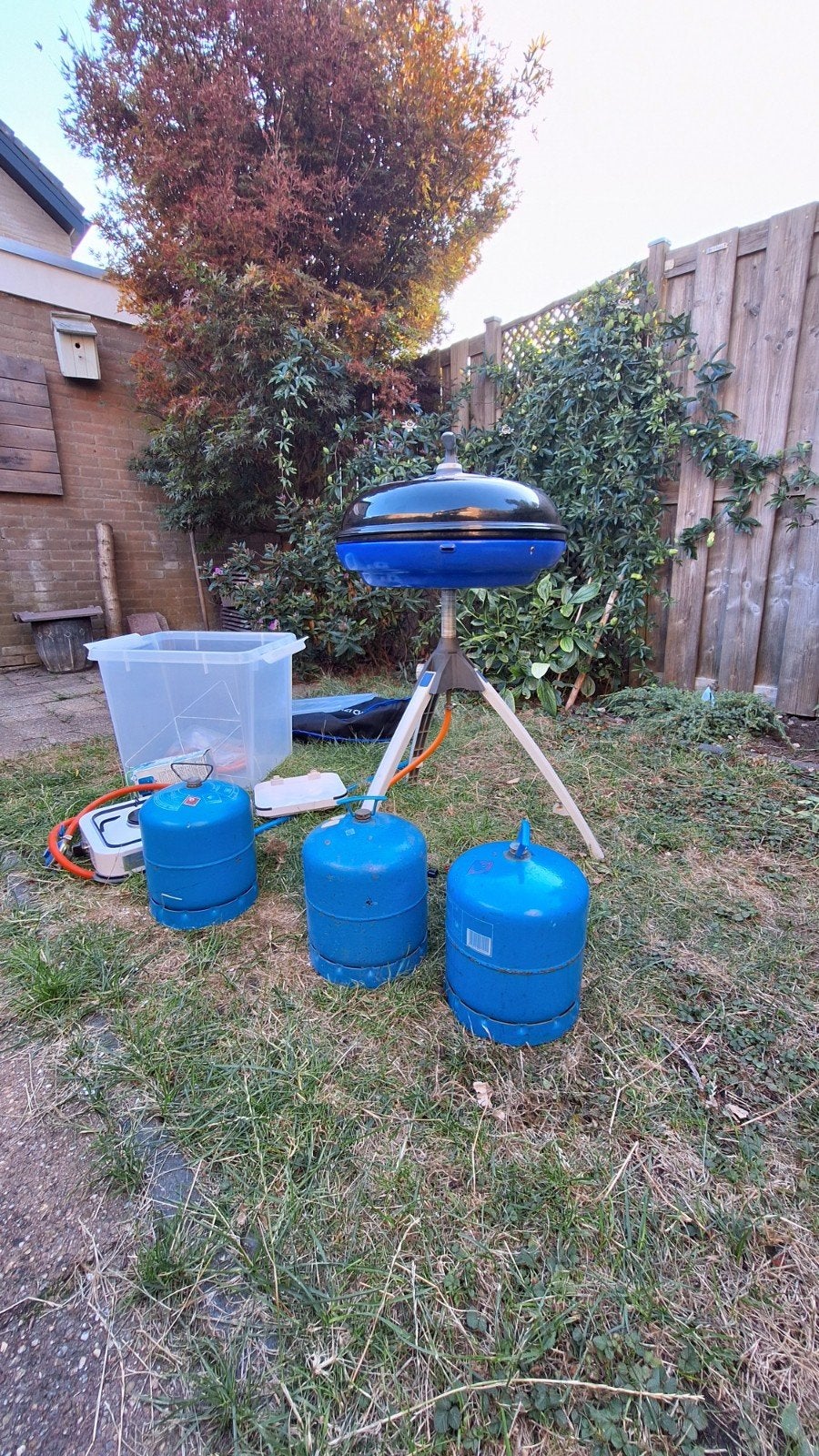 Cadac Safari Chef 2 BBQ met gasflessen en accessoires, Ophalen, Gebruikt, Cadac