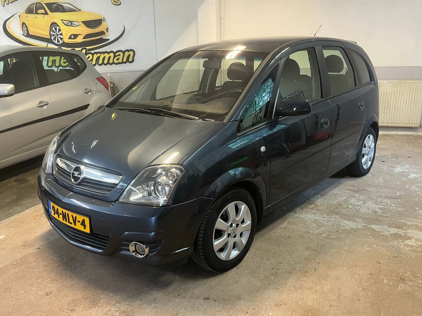 Opel Meriva 1.6 16V 77KW Easytronic 2006 Blauw automaat, Auto's, Opel, Zwart, 4 cilinders, Blauw, Meriva