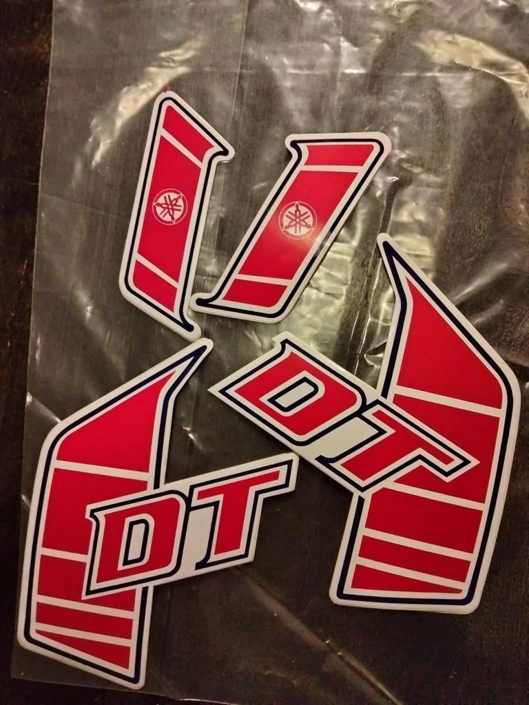 Sticker set Yamaha DT50 - Rood/Wit, Motoren, Ophalen of Verzenden
