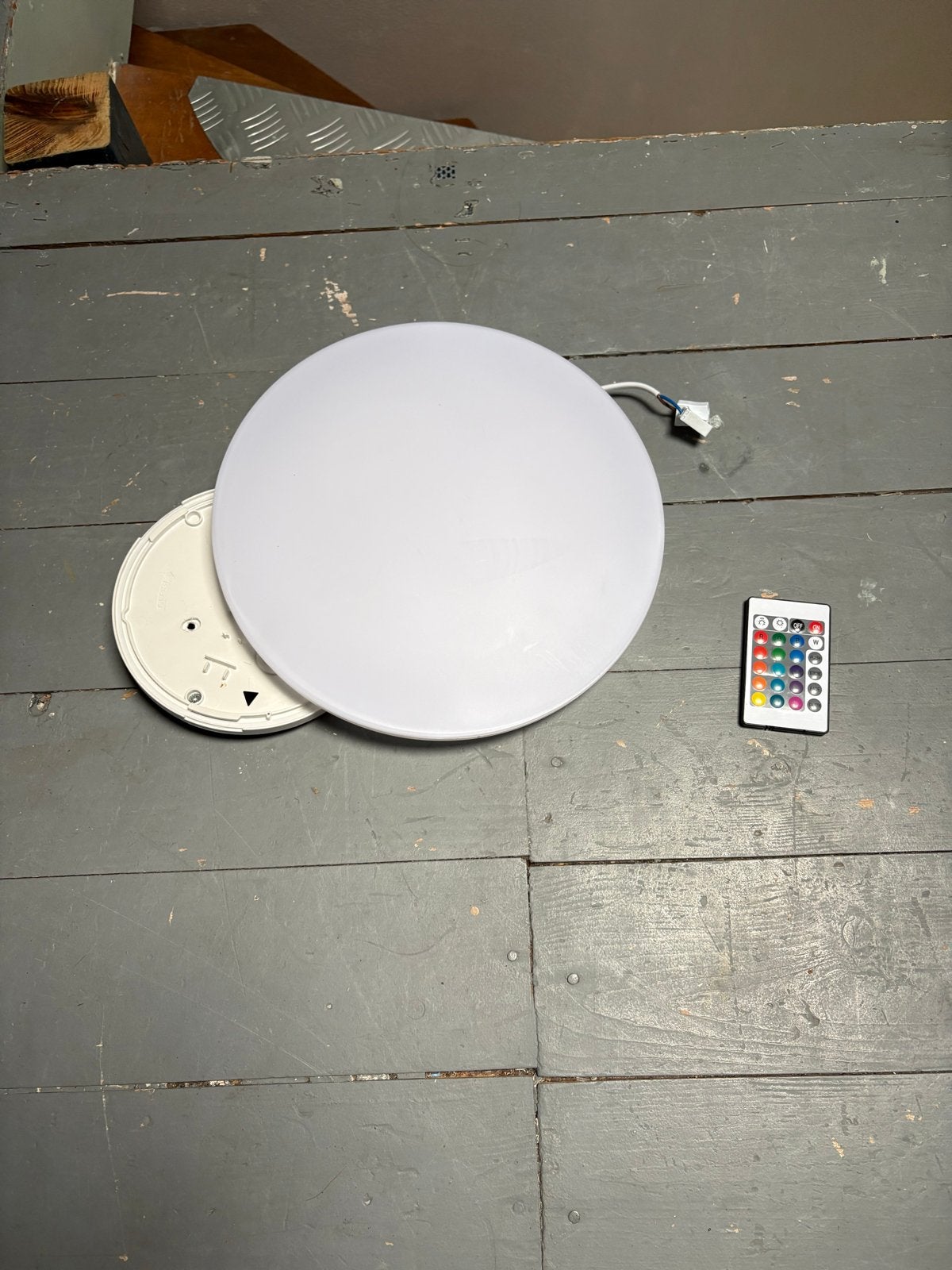 LED Plafondlamp met Afstandsbediening - Wit, Dimbaar, Kunststof, Modern, Dimbaar, Ophalen of Verzenden