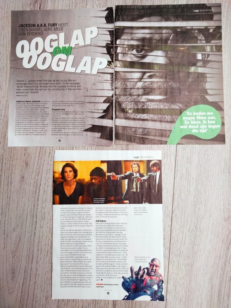 Tijdschrift artikel Samuel L. Jackson Veronica gids 2023, Verzamelen, Verzenden, Zo goed als nieuw, Film, Overige typen