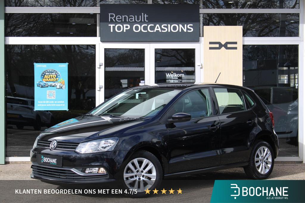 Volkswagen Polo 1.2 TSI Comfortline Connected Series | Cruis, Auto's, Stof, Met garantie (alle), 1039 kg, Zwart