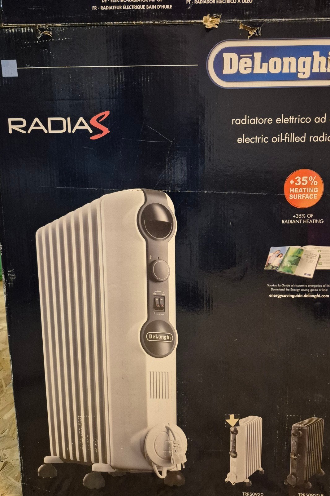 De Longhi TRRS0920 oliegevulde radiator verrijdbaar, Ophalen of Verzenden