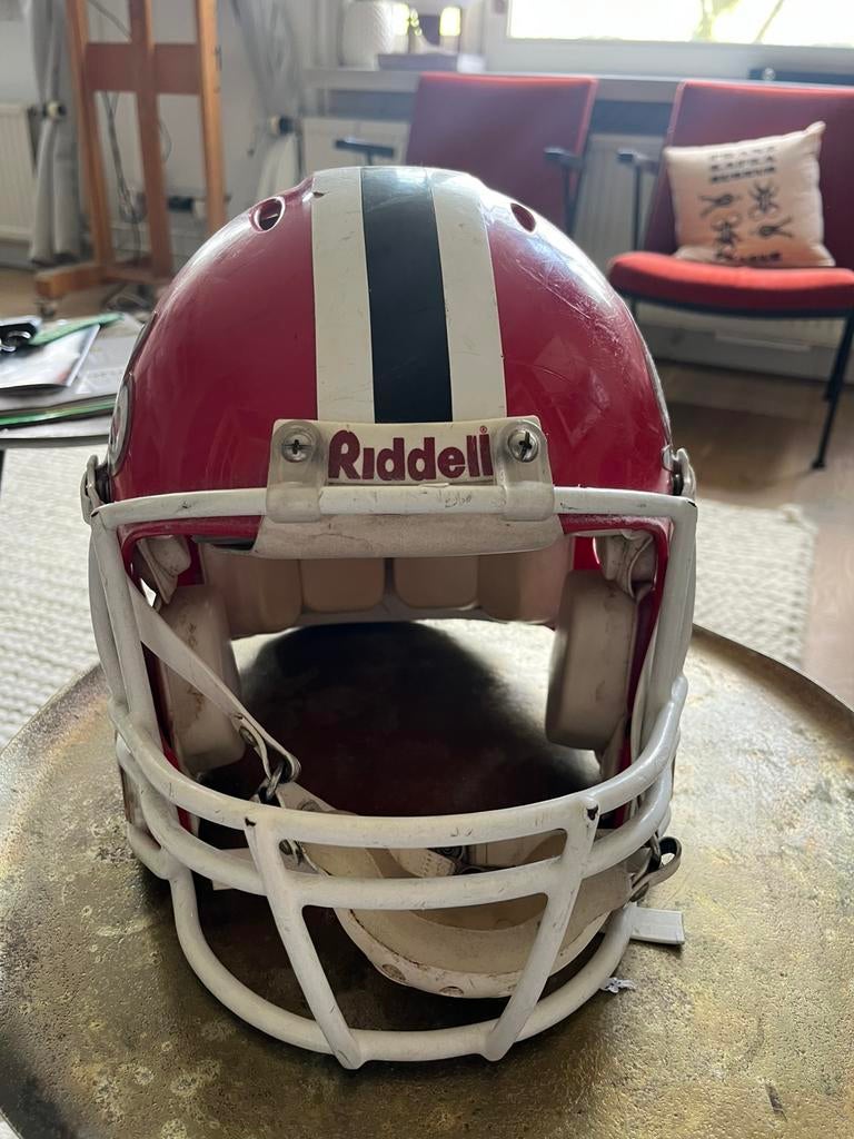 Game-used American Football Riddell helm, Sport en Fitness, Rugby, Gebruikt, Ophalen of Verzenden