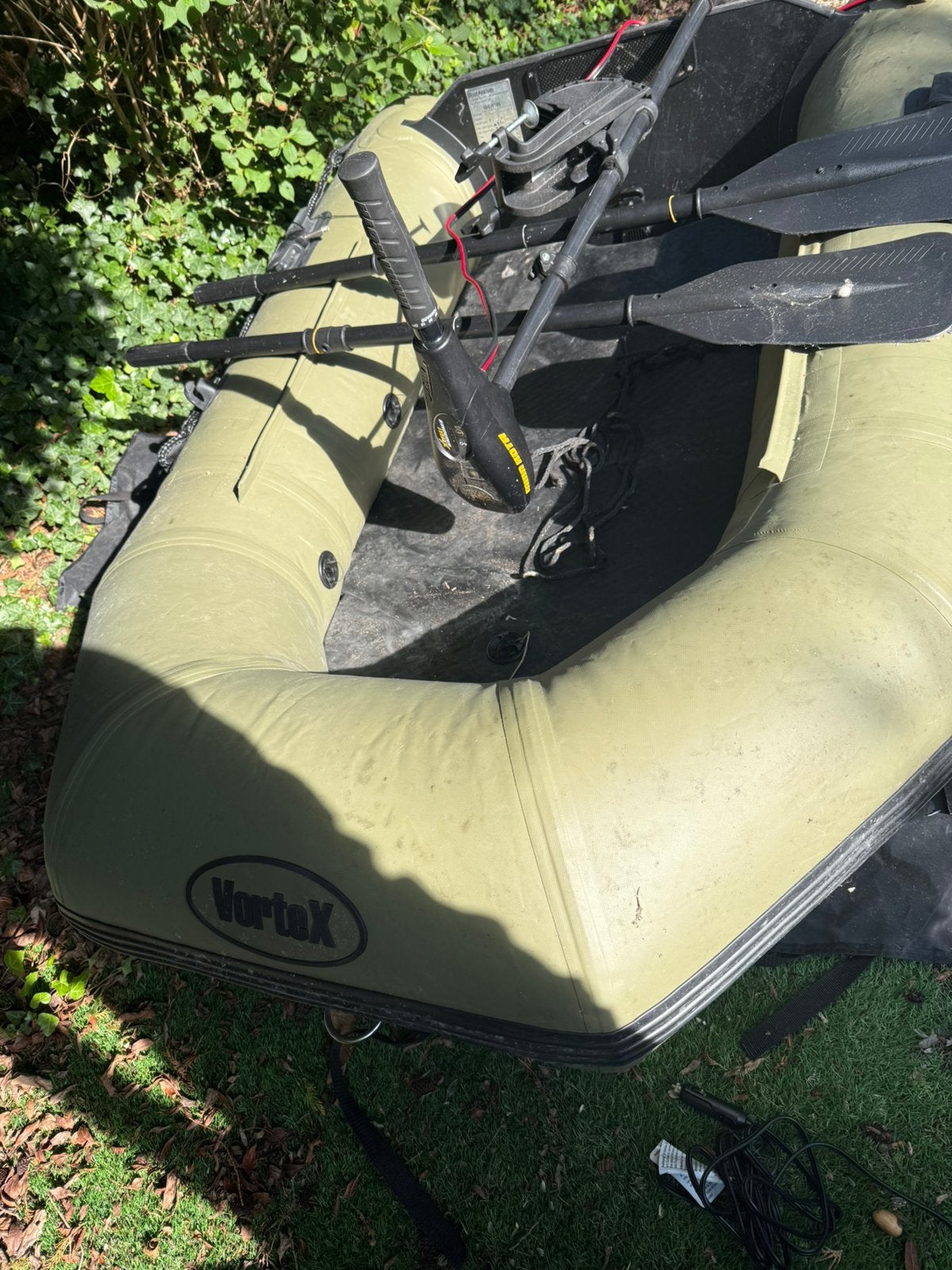 Vortex karperboot 185cm met enduro max 40lbs motor, Watersport en Boten, Ophalen, Zo goed als nieuw, Overige typen