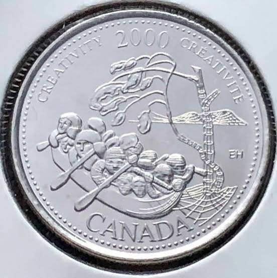 Canada - 25 cent 2000 - Creativity - Circulated, Verzenden, Noord-Amerika, Losse munt