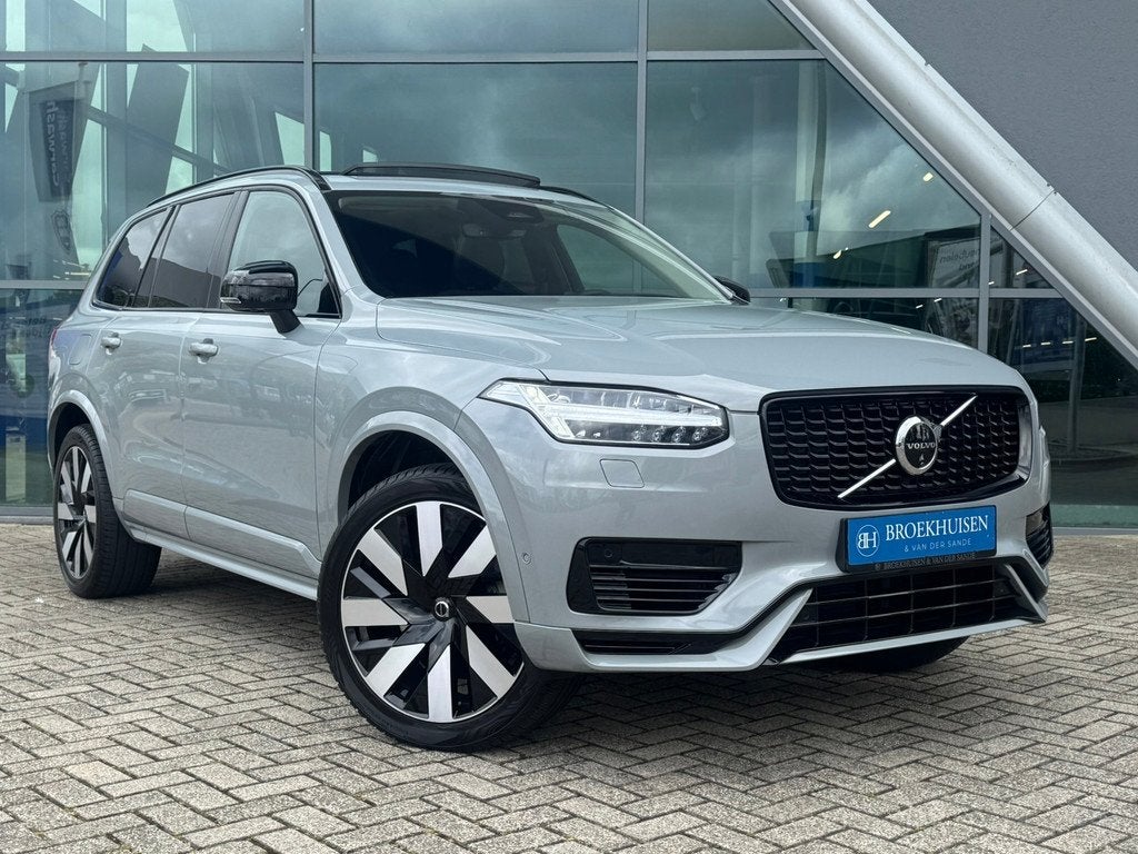Volvo XC90 2.0 T8 Plug-in hybrid AWD Ultra Dark 455pk Luchtv, Adaptive Cruise Control, Gebruikt, Zwart, 4 cilinders
