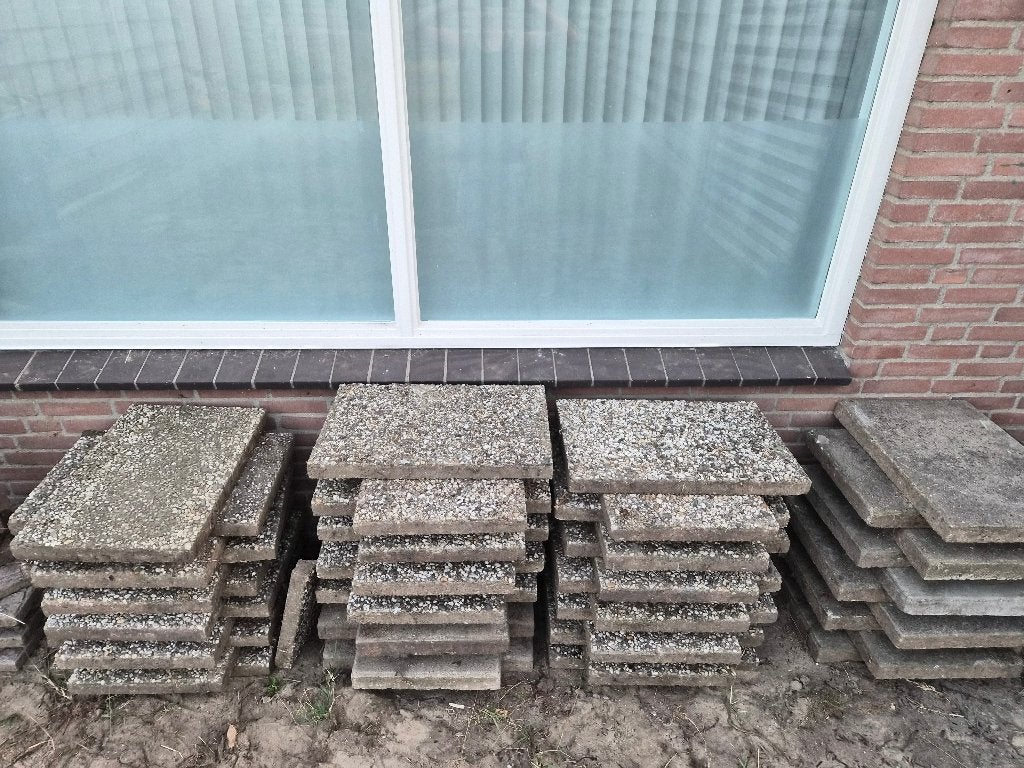 Betontegel, Ophalen, Gebruikt, Beton, Overige typen