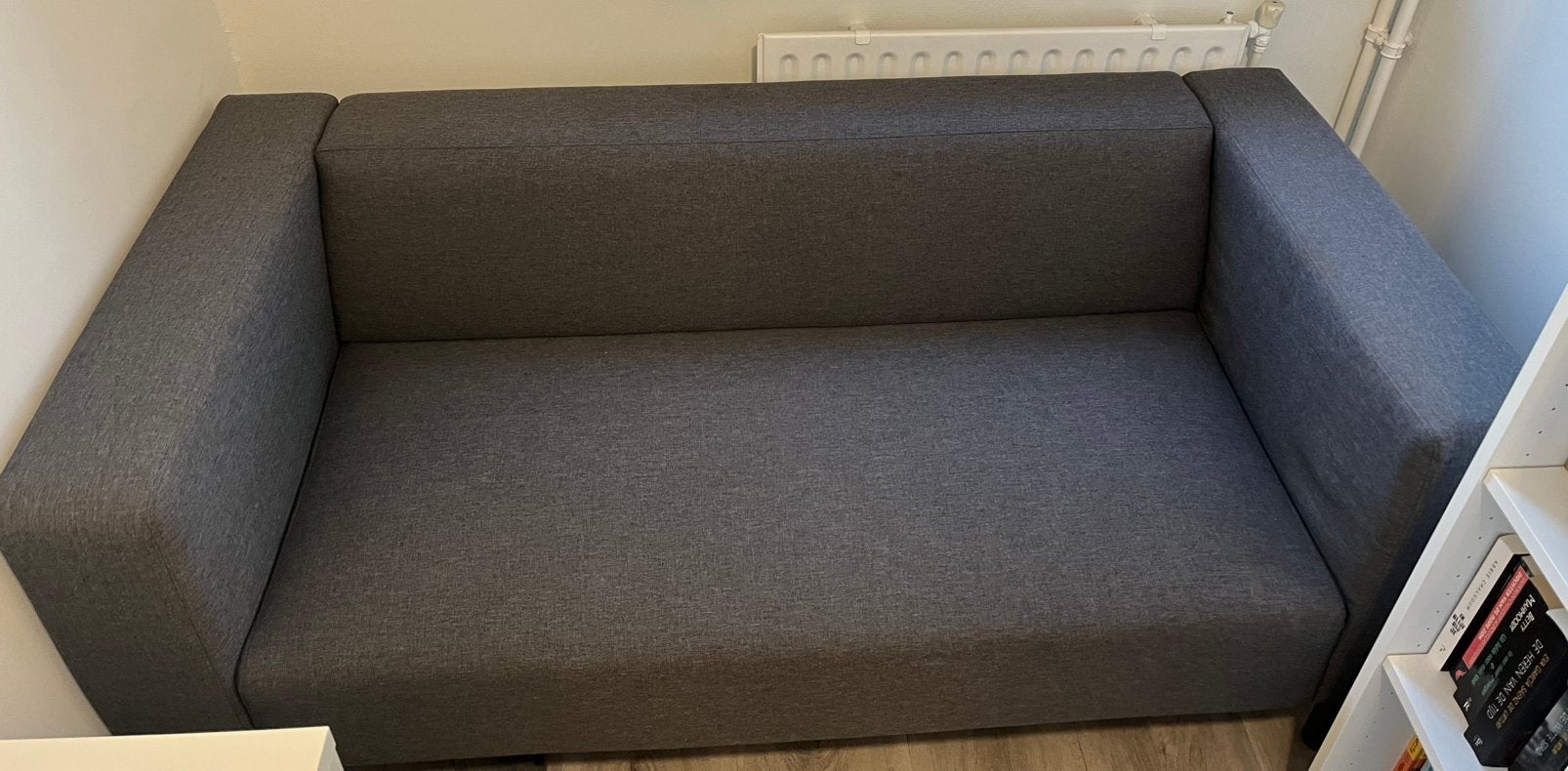 2,5 zitsbank, bank, Jysk Karise, antraciet, Ophalen, Zo goed als nieuw, 75 tot 100 cm, Tweepersoons