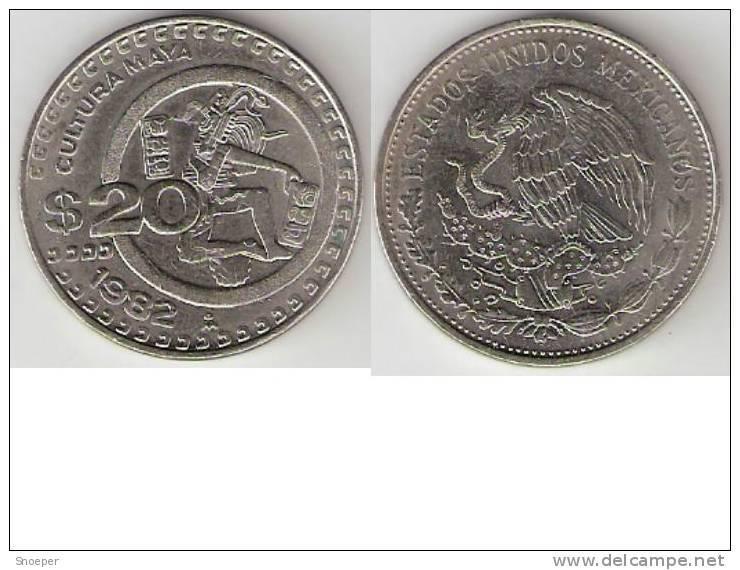 mexico 20 pesos 1982 km 486 unc, Verzenden, Noord-Amerika, Losse munt