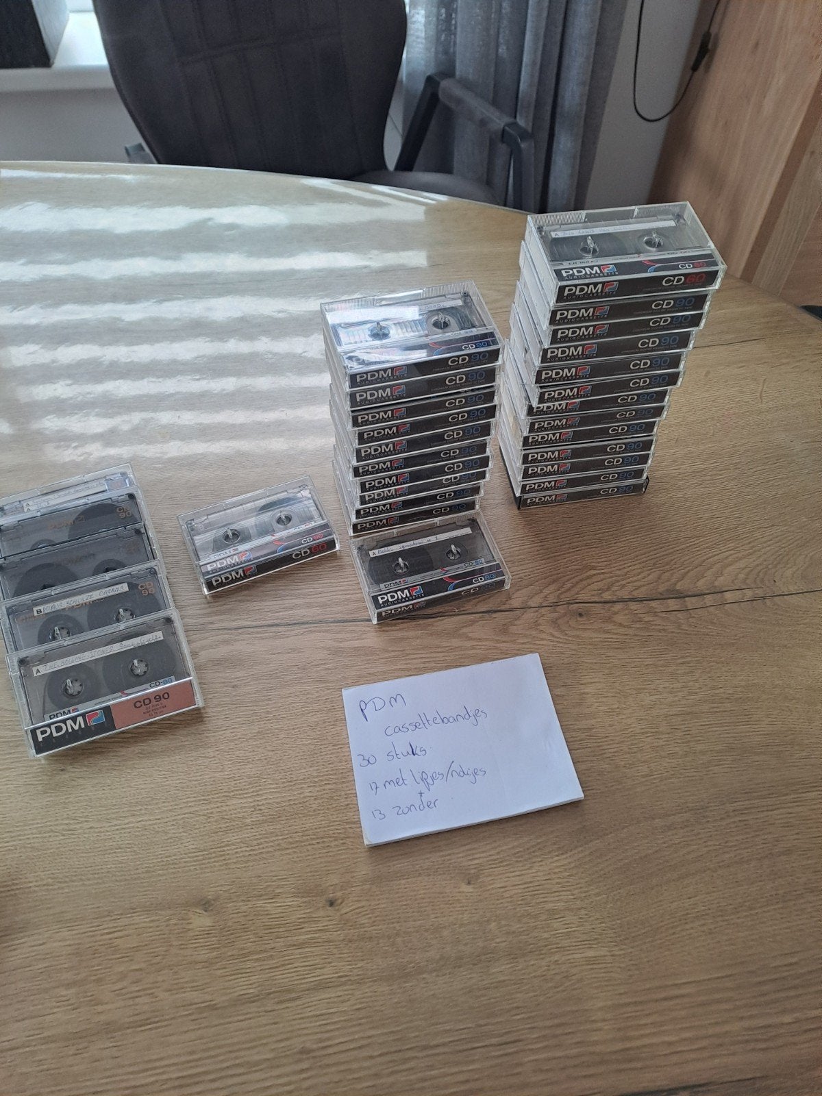 30 PDM Chrome Cassettebandjes - CD60 & CD90, Cd's en Dvd's, Cassettebandjes, Ophalen of Verzenden