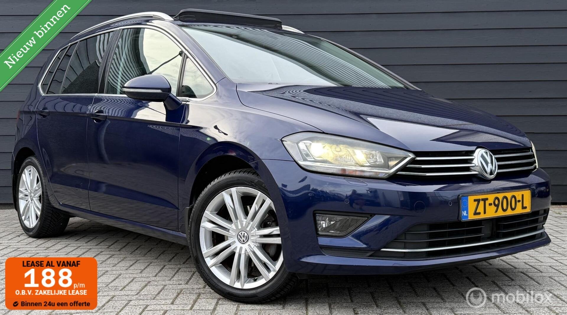 Volkswagen Golf Sportsvan 1.4 TSI Pano.dak/Trekhaak/Clima/Cr, Auto's, Gebruikt, Euro 6, 4 cilinders, Blauw
