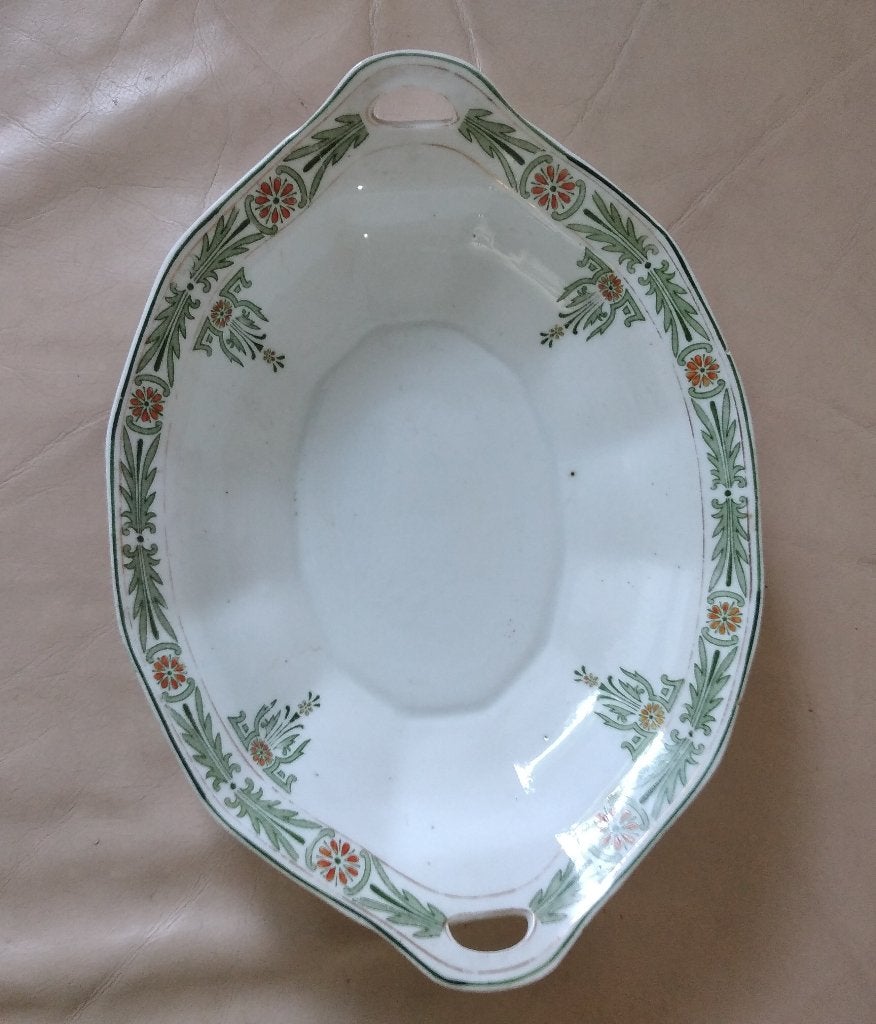 Serveerschaal Petrus Regout qntiek rond 1900, Ophalen of Verzenden