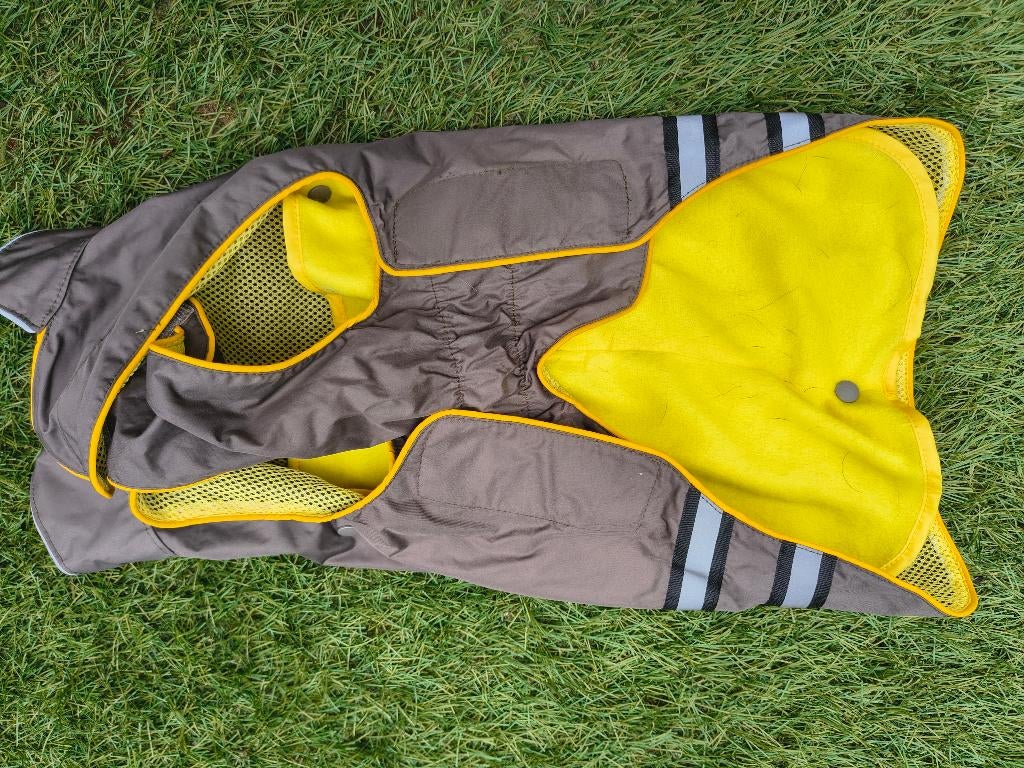 Waterafstotend hondendekje met fleece – bruin/geel, Ophalen of Verzenden, Nieuw