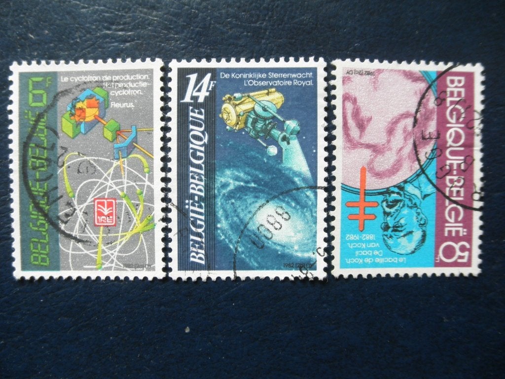 Postzegels België 1982 wetenschap, ruimtevaart - cw. 1,00., Ophalen of Verzenden, Gestempeld