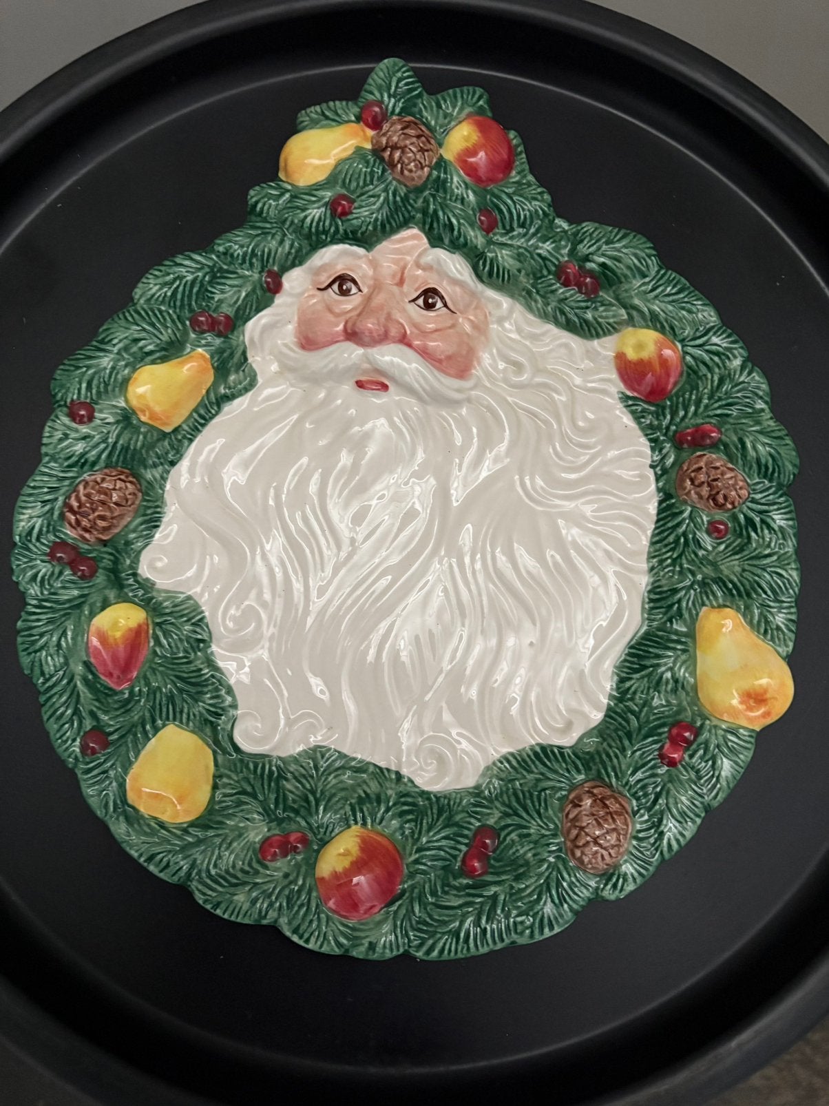 Fitz and Floyd kerst bord/schaal 1991 vintage, Diversen, Kerst, Ophalen of Verzenden