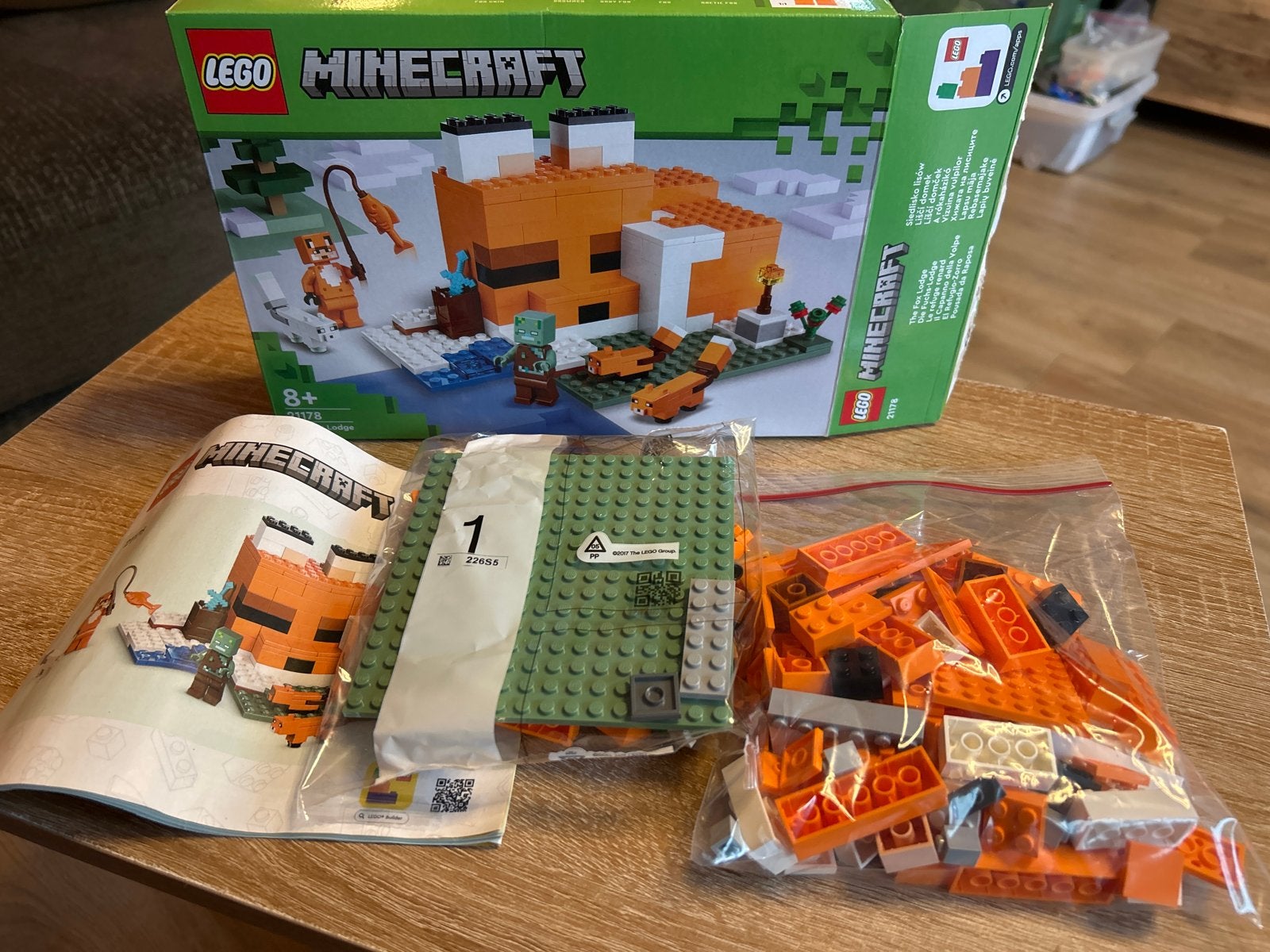 LEGO Minecraft De Vossenlodge (21178) - Zo goed als nieuw, Minecraft, Lego, Ophalen of Verzenden, Zo goed als nieuw