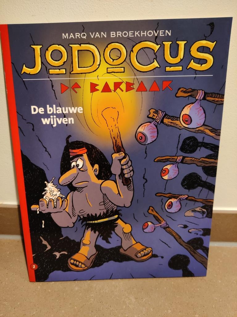 Jodocus de Barbaar 2: De blauwe wijven, Eén stripboek, Ophalen of Verzenden, Gelezen, Marq van Broekhoven