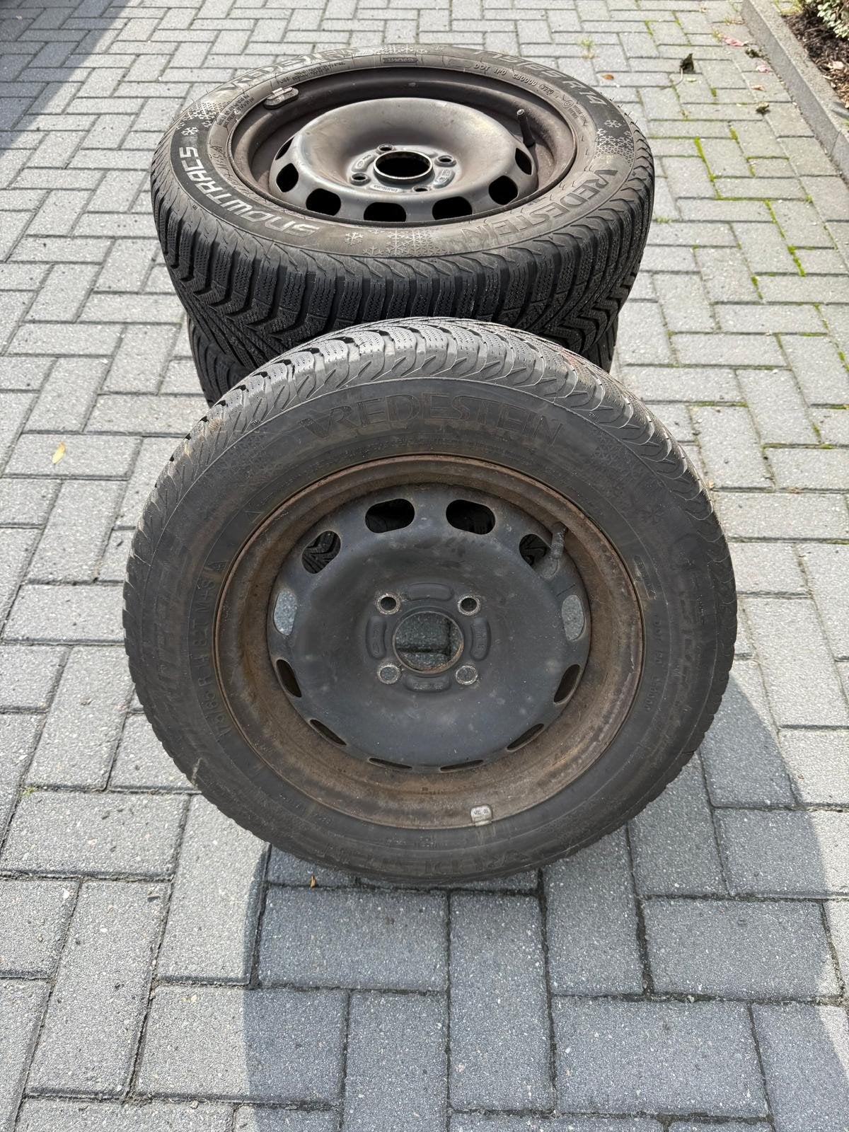 Set 4 winterbanden 14 inch 175/65 Vredestein, Auto-onderdelen, Banden en Velgen, Ophalen, 14 inch, Gebruikt, 175 mm