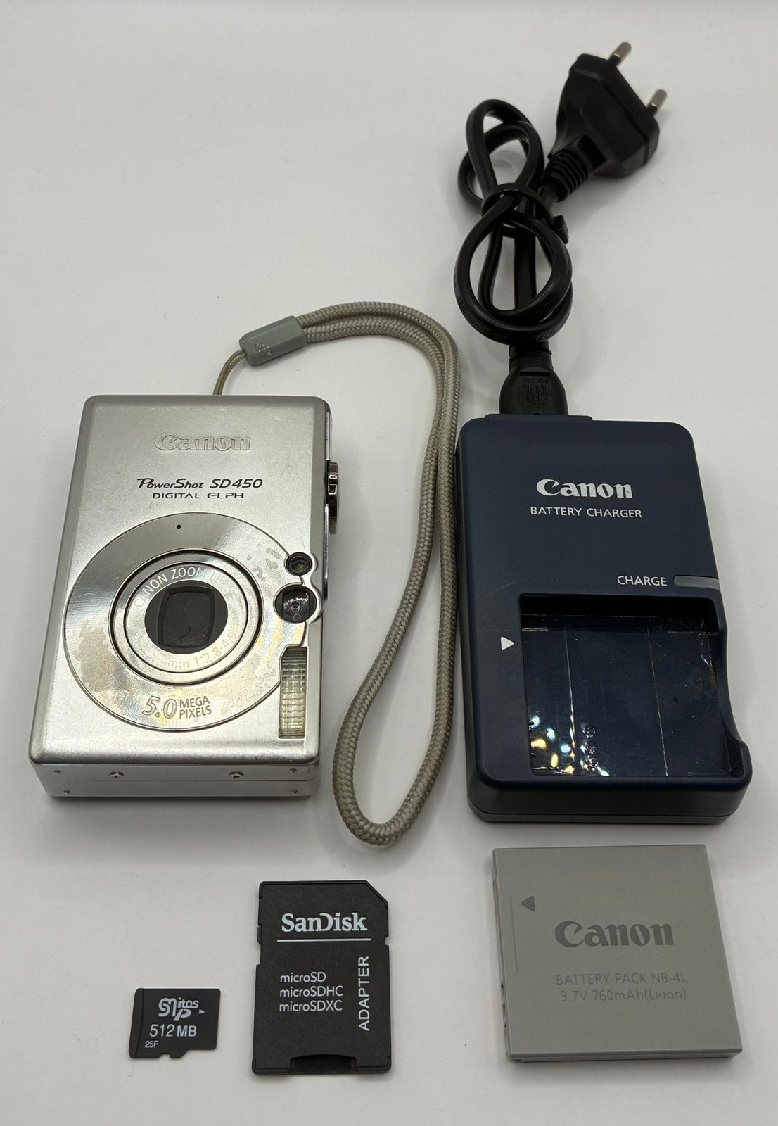 Canon PowerShot SD450 - compact camera, Ophalen of Verzenden, Zo goed als nieuw, Canon, 4 t/m 7 keer