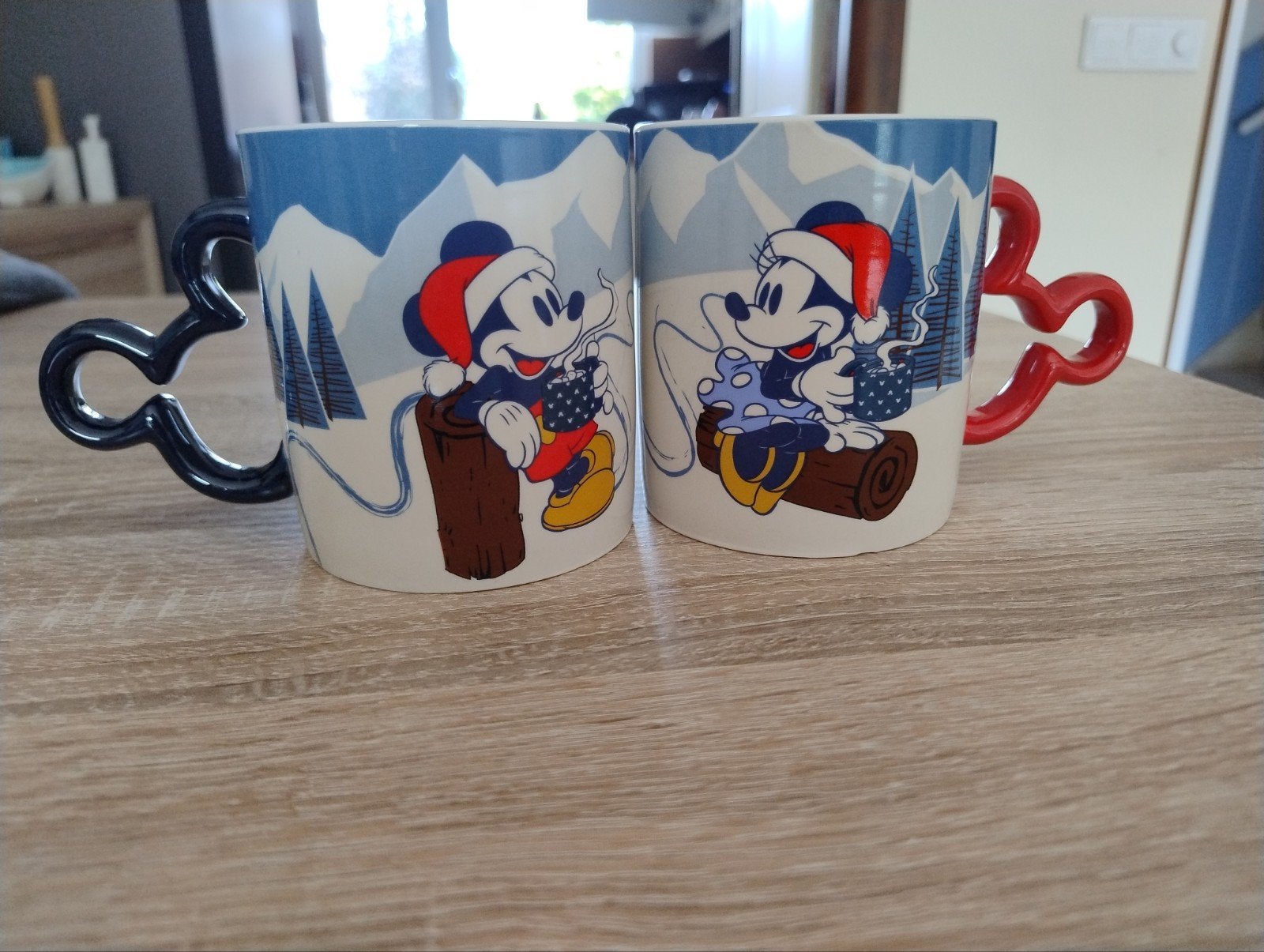 Disney Mickey & Minnie Kerstmokken Set - Nieuw, Ophalen, Mickey Mouse, Nieuw, Servies