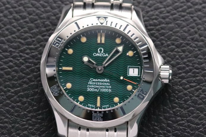 Omega Seamaster 300M | ref. 2553.41 | FULL SET |  €3225,-  |, Ophalen of Verzenden, Zo goed als nieuw, Groen, Staal