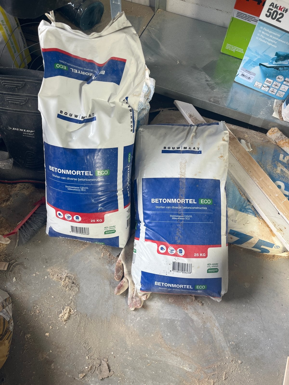 BOUWMAAT Betonmortel ECO 25 KG (2 zakken), Doe-het-zelf en Verbouw, Ophalen, Nieuw