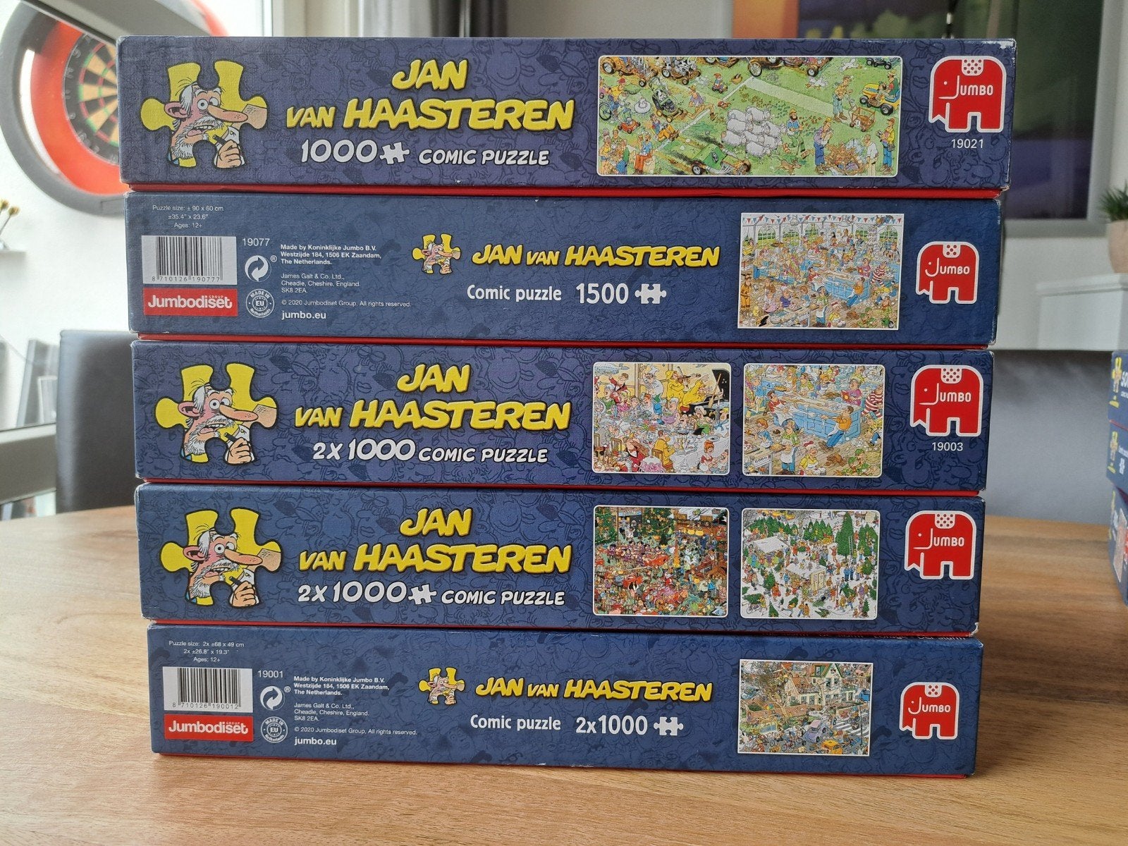 Diverse Jan van haasteren puzzels, Ophalen of Verzenden, 500 t/m 1500 stukjes, Zo goed als nieuw