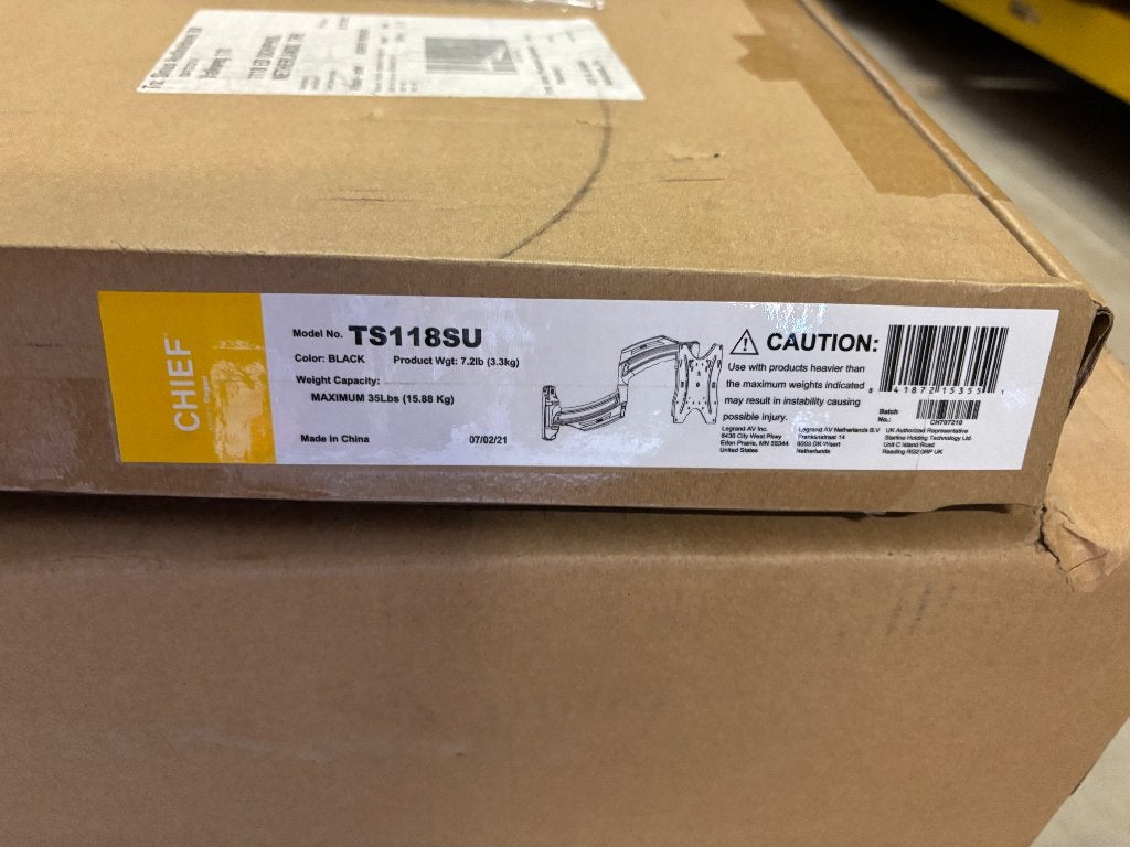 Chief TS118SU Thinstall tv-muurbeugel NIEUW, Ophalen, Nieuw