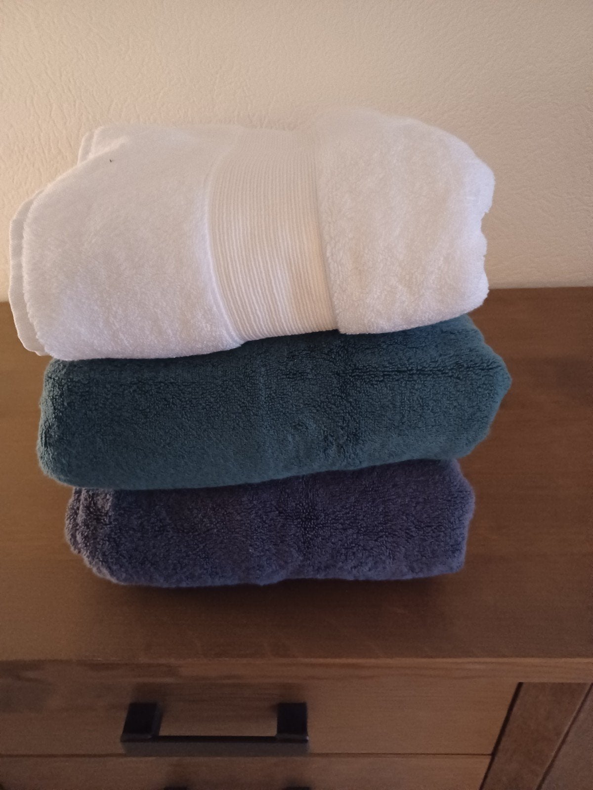 Badlakens 3 stuks katoen 150 x 75 cm, Ophalen of Verzenden, Nieuw, Overige kleuren, Handdoek