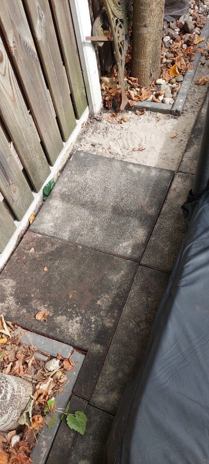 Rubbertegels 10 x 50x50cm, Tuin en Terras, Tegels en Klinkers, Ophalen