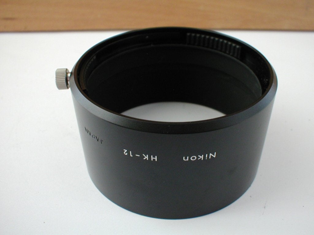 Nikon HK-12 zonnekap voor de Nikkor 28-50mm F/3.5, Ophalen of Verzenden, Zo goed als nieuw, 50 tot 60 mm, Overige merken