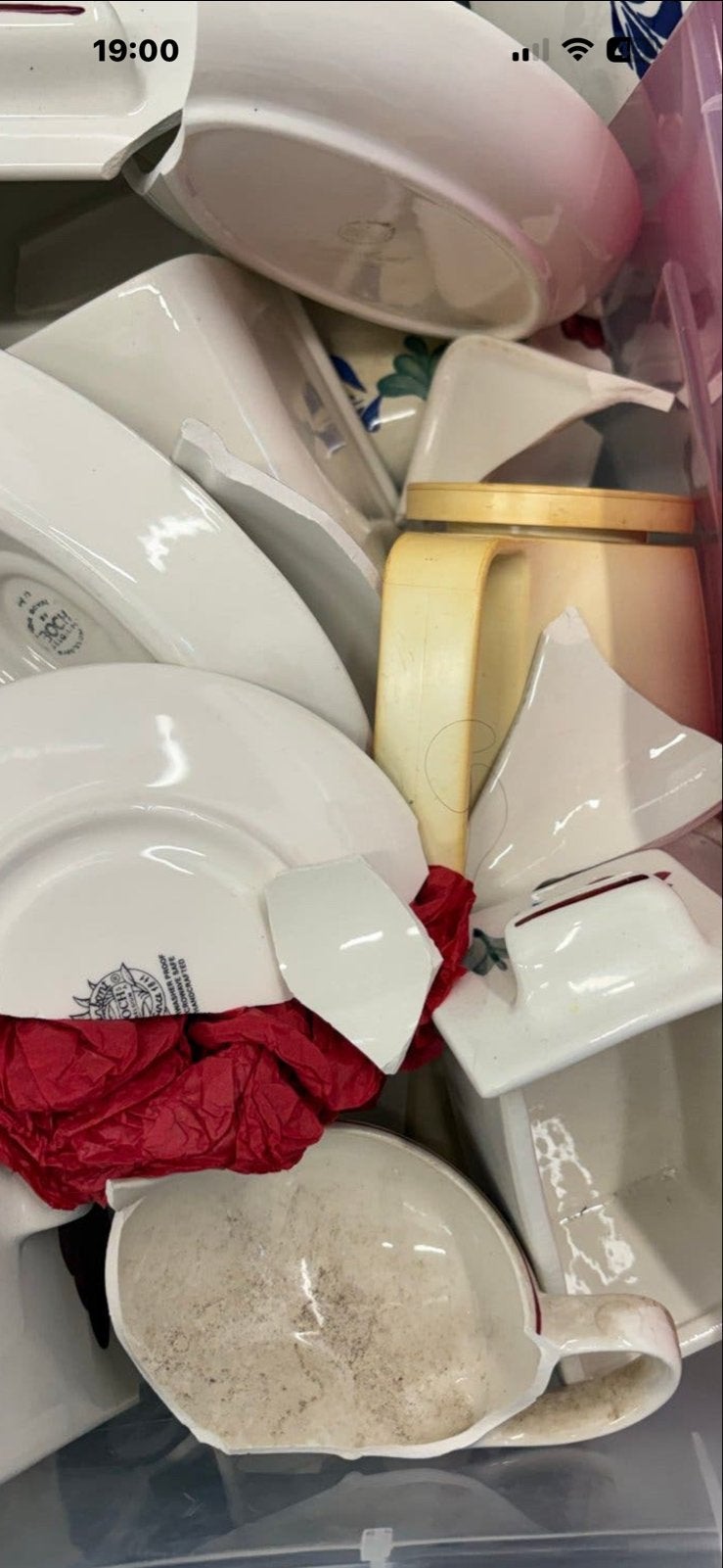 Gratis Boerenbont servies diverse, deels nog bruikbaar, Verzenden