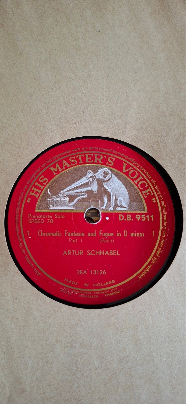 Klassieke 78 toeren platen - Bach, Vivaldi, Scarlatti, Ophalen, Gebruikt, 10 inch, Overige typen