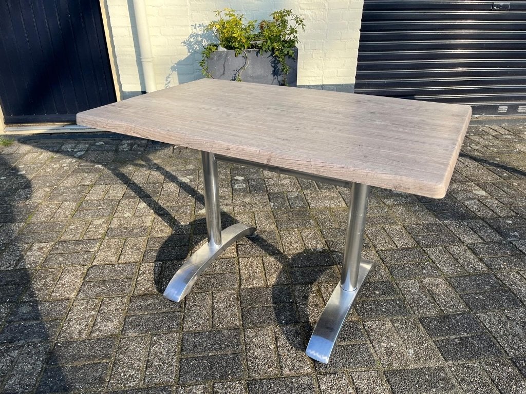 Horeca tafel buitentafel 40st 70 x 70 cm en 16st 110 x 70 cm, Tuin en Terras, Ophalen, Zo goed als nieuw, Rechthoekig