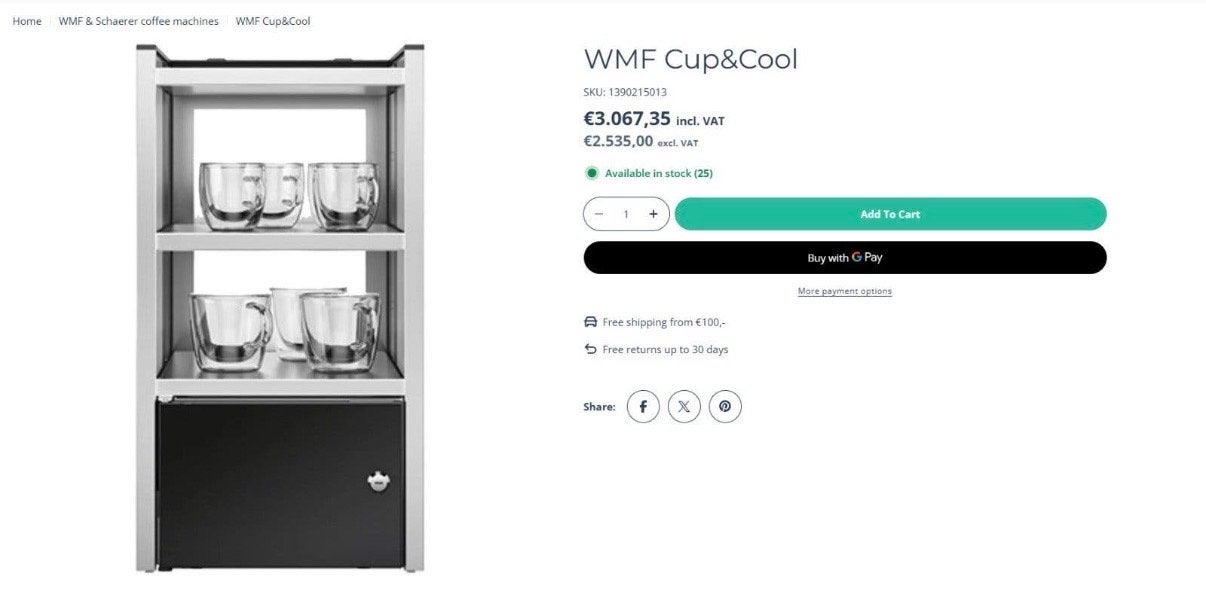 Foto 19 van WMF 5000 S+ Dynamic Milk – Complete set met Cup&Cool - 230V