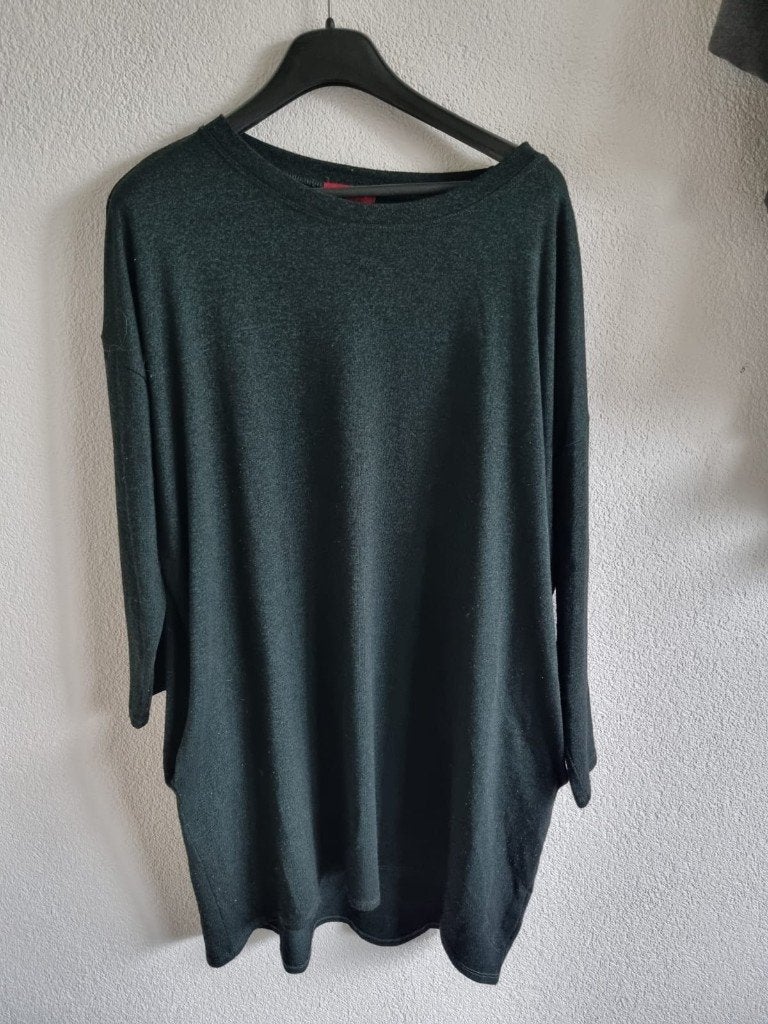 zwart/ antraciet dames tuniek Laura di Sarpi maat 46, Zwart, Maat 46/48 (XL) of groter, Ophalen of Verzenden, Gedragen