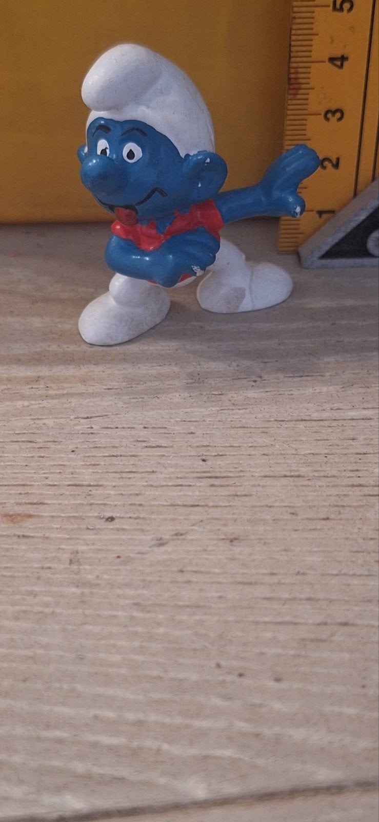 Smurf poppetje met rode shirt uit 1978 (111026), Duitsland, Verschillende Smurfen, ., Schleich